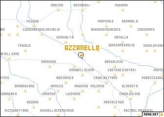 map of Azzanello
