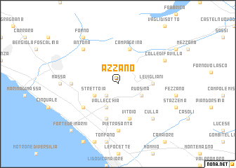 map of Azzano