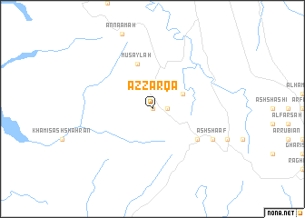 map of Az Zarqāʼ