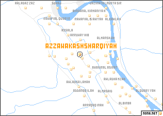 map of Az Zawak ash Sharqīyah