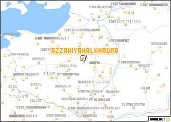 map of Az Zāwiyah al Khaḑrāʼ