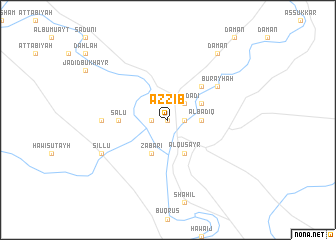 map of Az Zīb
