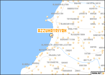 map of Az Zuhayrīyah