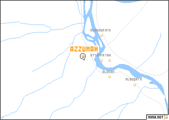 map of Az Zūmah