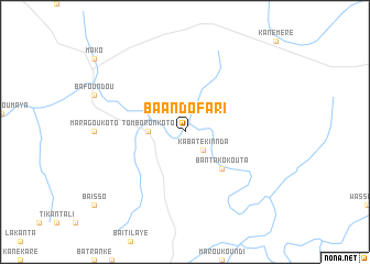 map of Baandofari