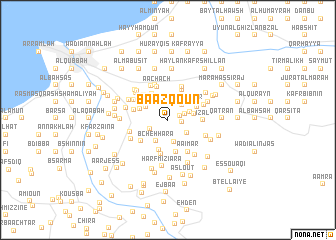 map of Baazqoûn