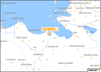 map of Bābā ‘Alī