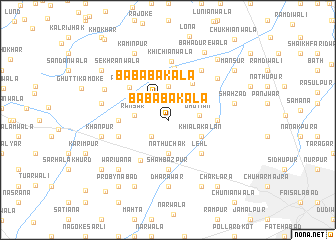 map of Bāba Bakāla