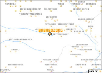 map of Bābā Bozorg