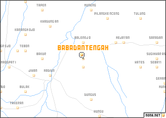 map of Babadan-tengah