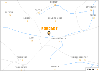 map of Babadat