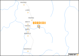 map of Babaka II