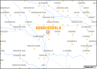 map of Babakanpala