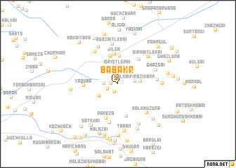 map of Bābakr