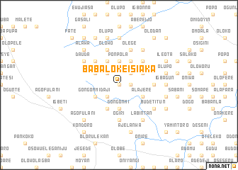 map of Babaloke Isiaka
