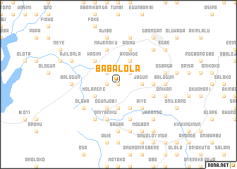map of Babalola