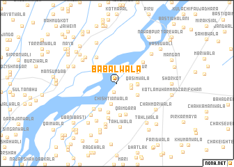 map of Bābalwāla