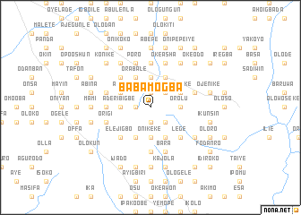 map of Babamogba