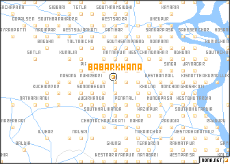 map of Bābarkhāna