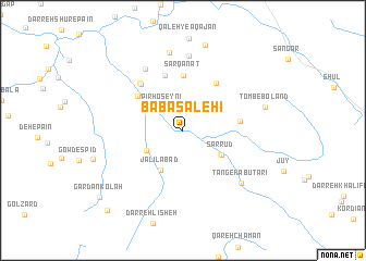 map of Bābā Şāleḩī