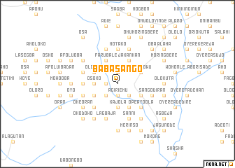 map of Baba Sango