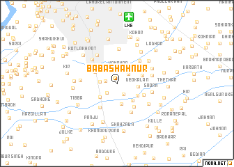 map of Bāba Shāh Nūr