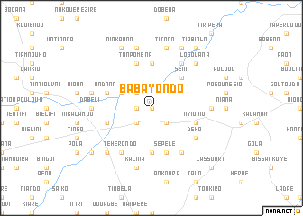 map of Babayondo