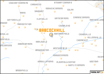 map of Babcock Hill