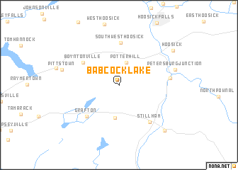 map of Babcock Lake
