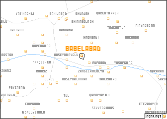 map of Bābelābād