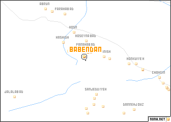 map of Bābendān