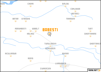 map of Băbeşti