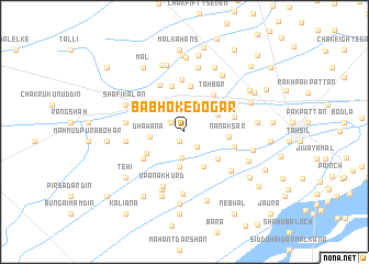 map of Bābhoke Dogar