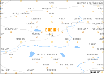 map of Babiak