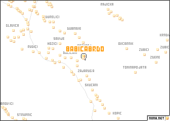 map of Babića Brdo