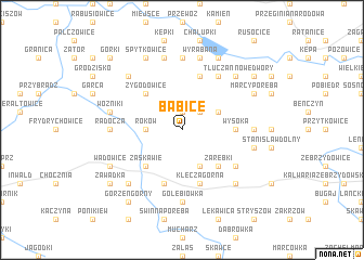 map of Babice