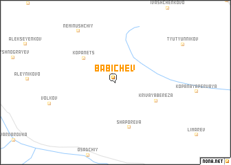 map of Babichev