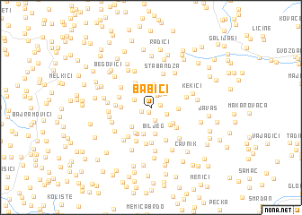 map of Babići