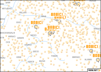 map of Babići