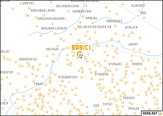 map of Babići