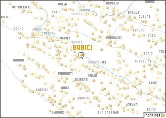 map of Babići