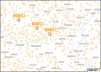 map of Babići