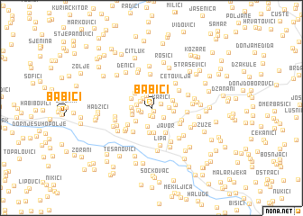 map of Babići