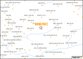 map of Babinac