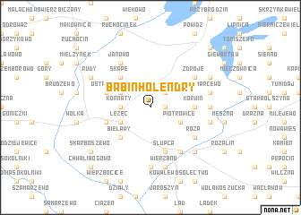 map of Babin Holendry