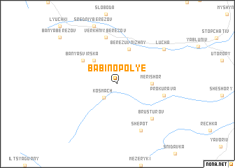 map of Babinopolʼye