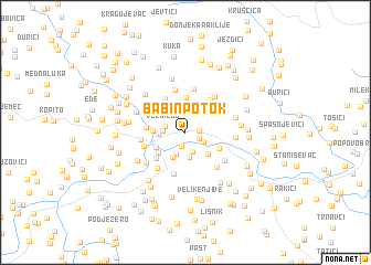 map of Babin Potok