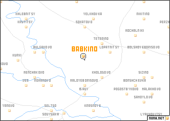 map of Babkino