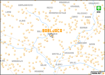 map of Babljača