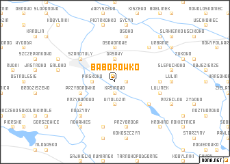 map of Baborówko